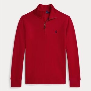 NWOT Polo by Ralph Lauren Boys Red Half-Zip Sweater (Size L(14-16))